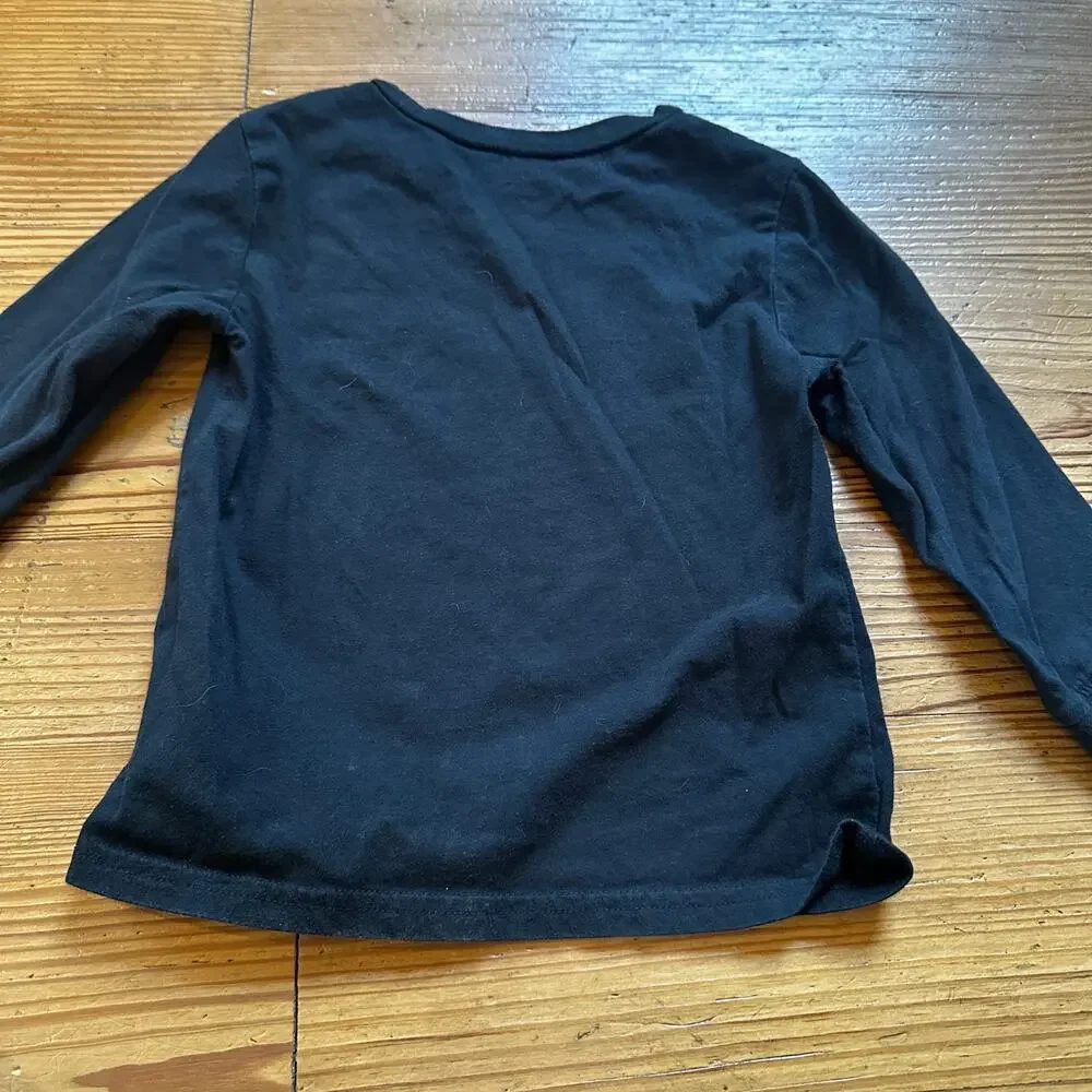 Ralph Lauren black cotton long sleeve emblem shirt SIZE‎ 24M